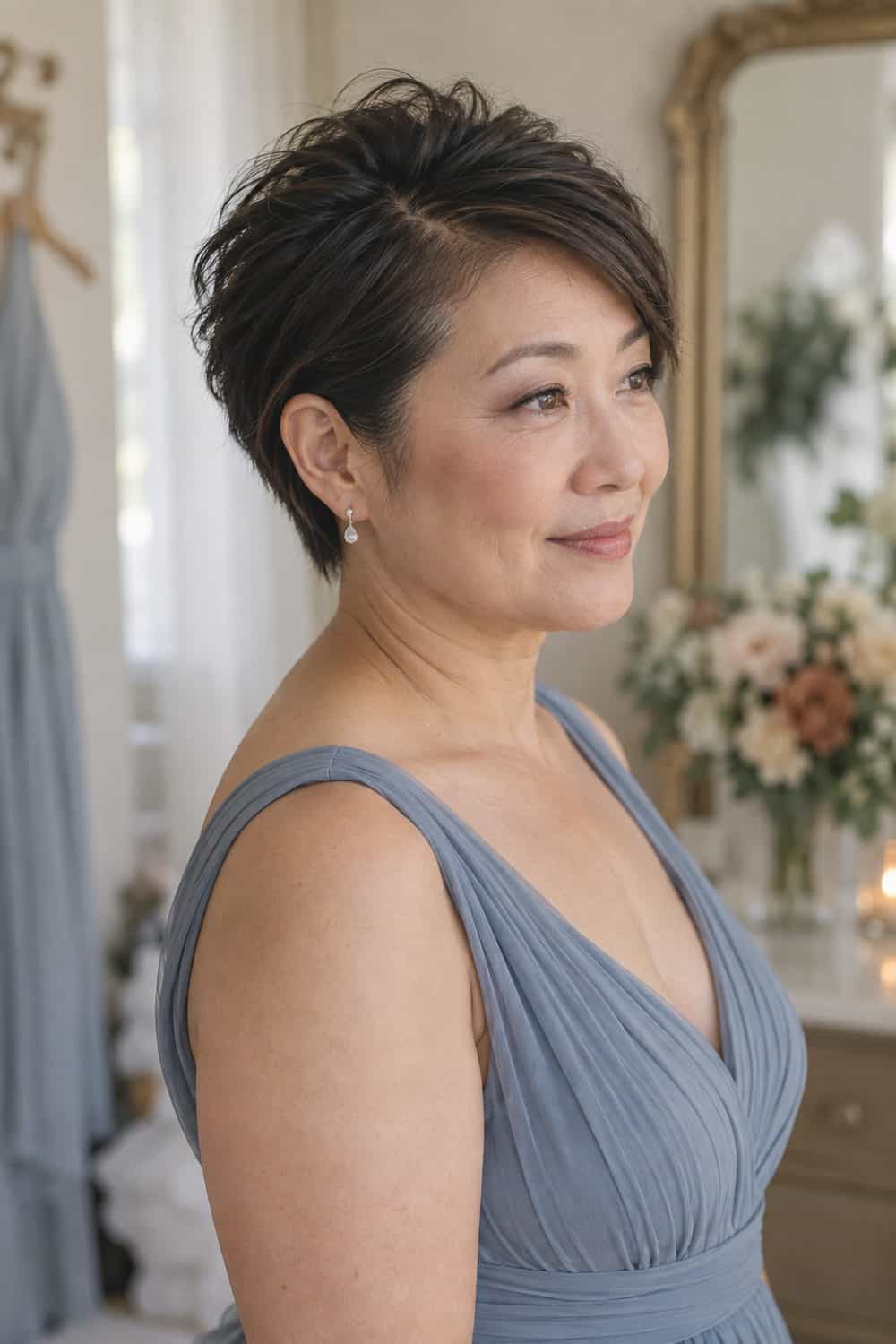 Slicked Side Pixie with Soft Crown wedding inspiration