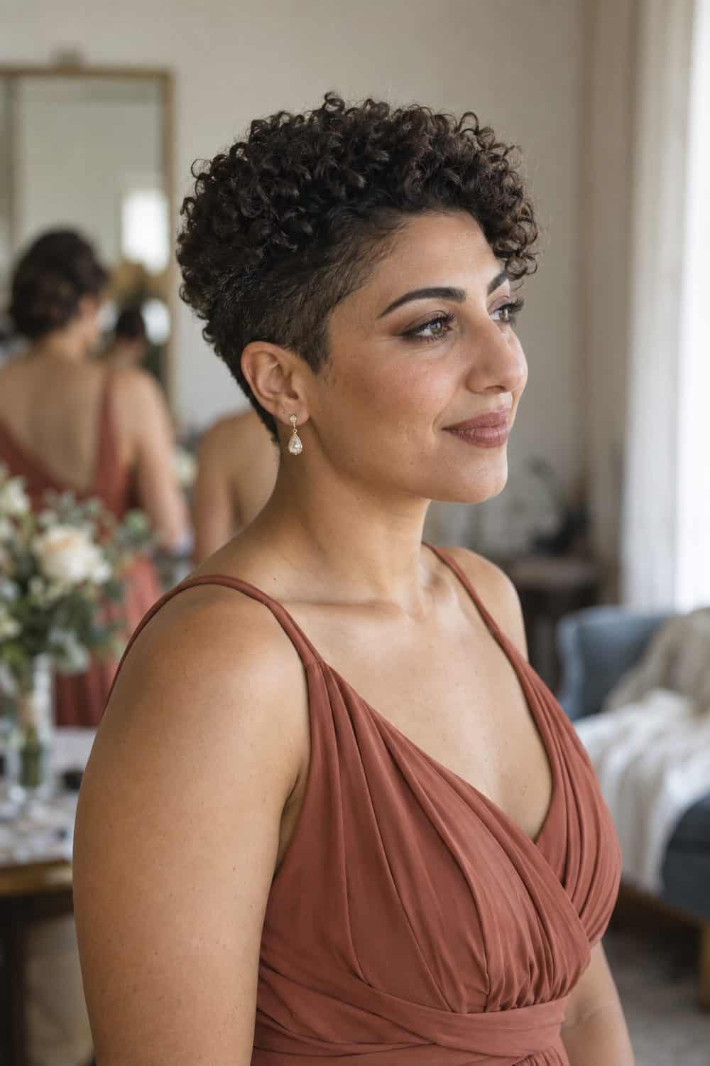 Tapered Natural Coils wedding inspiration
