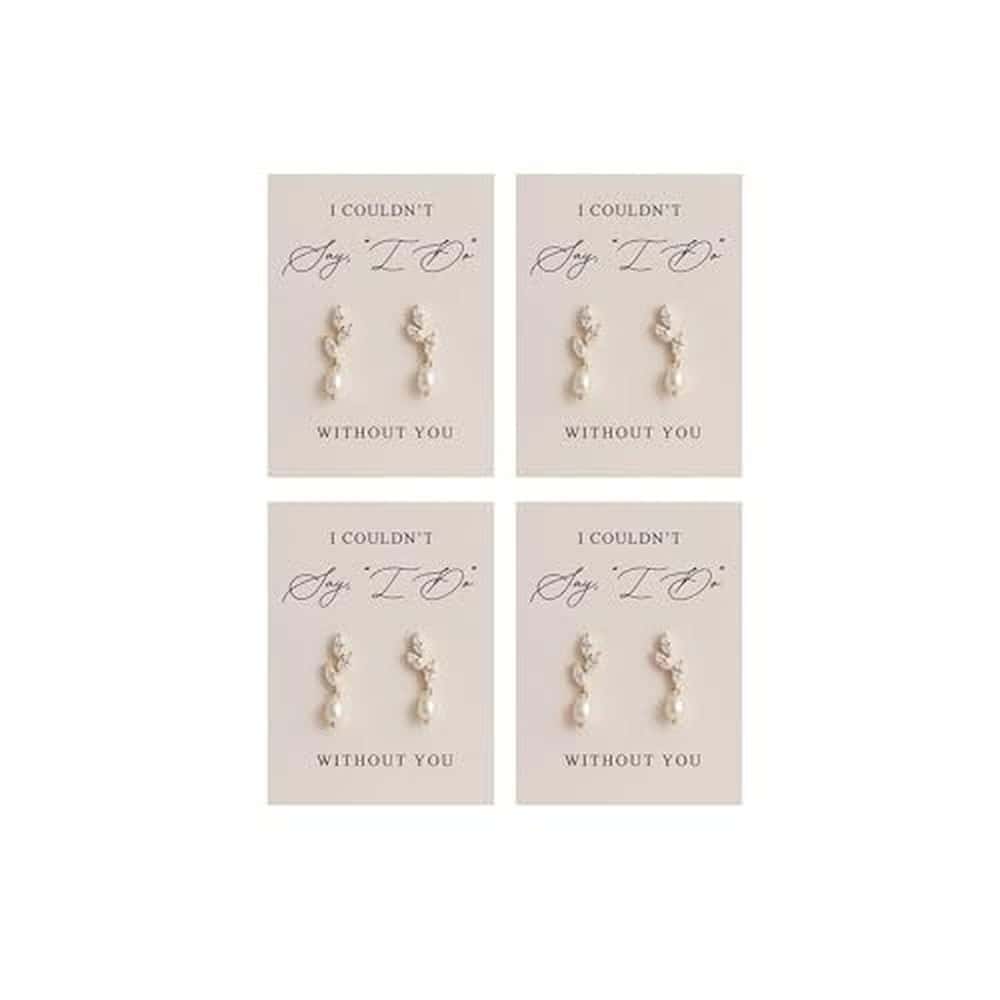Bridesmaid Pearl Earring Gift Set