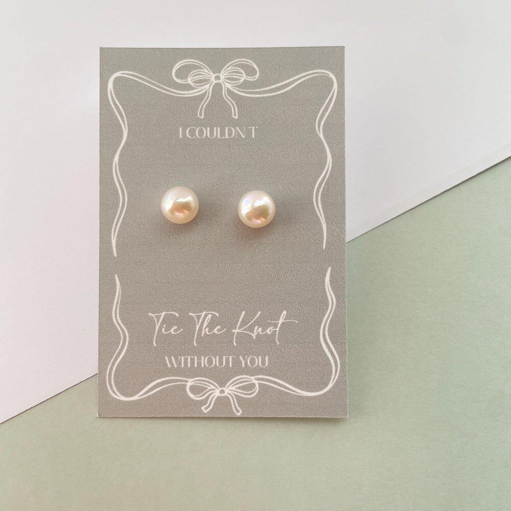 Gold-Plated Freshwater Pearl Studs