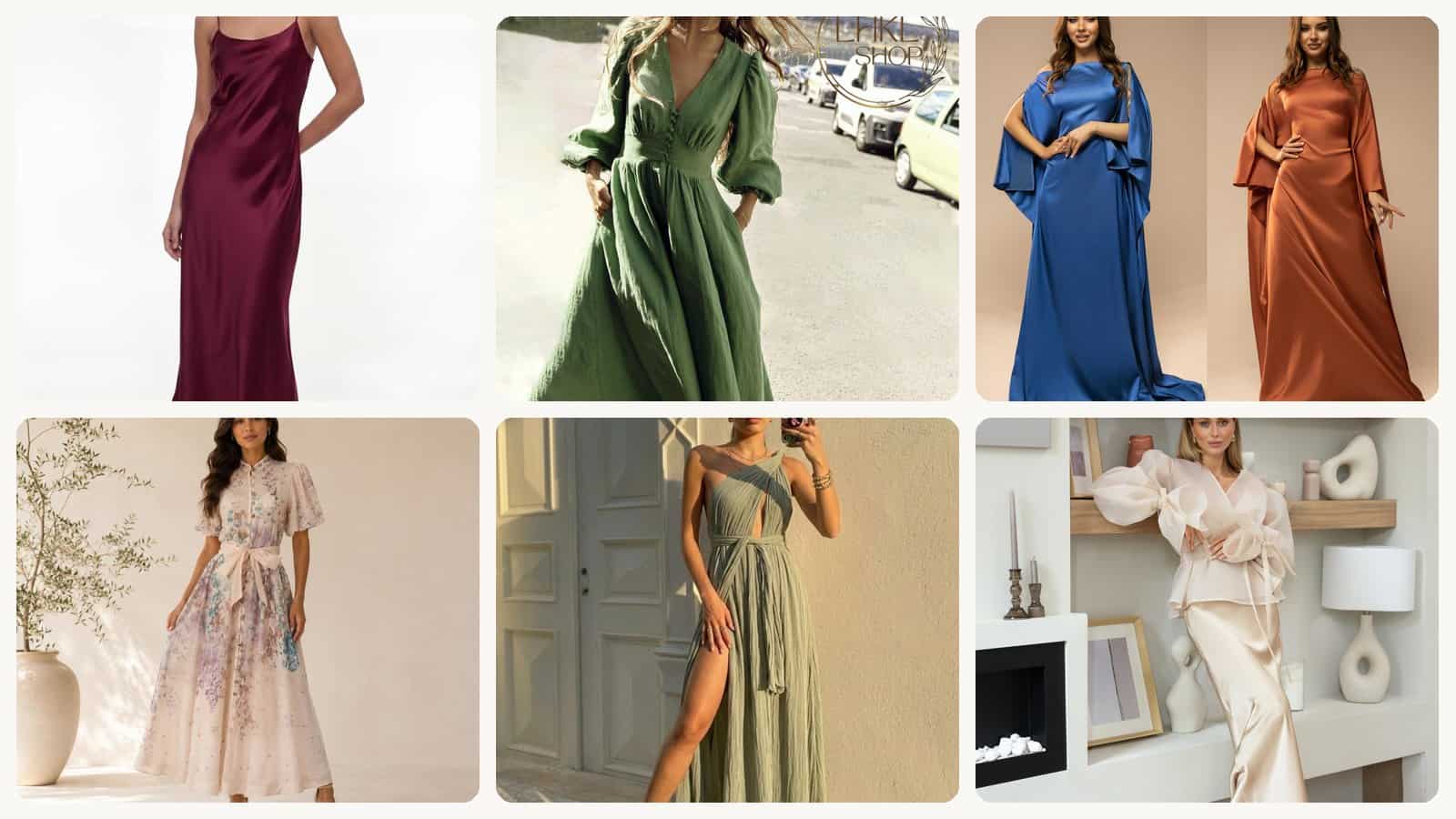 A selection of the linen, chiffon and floral
